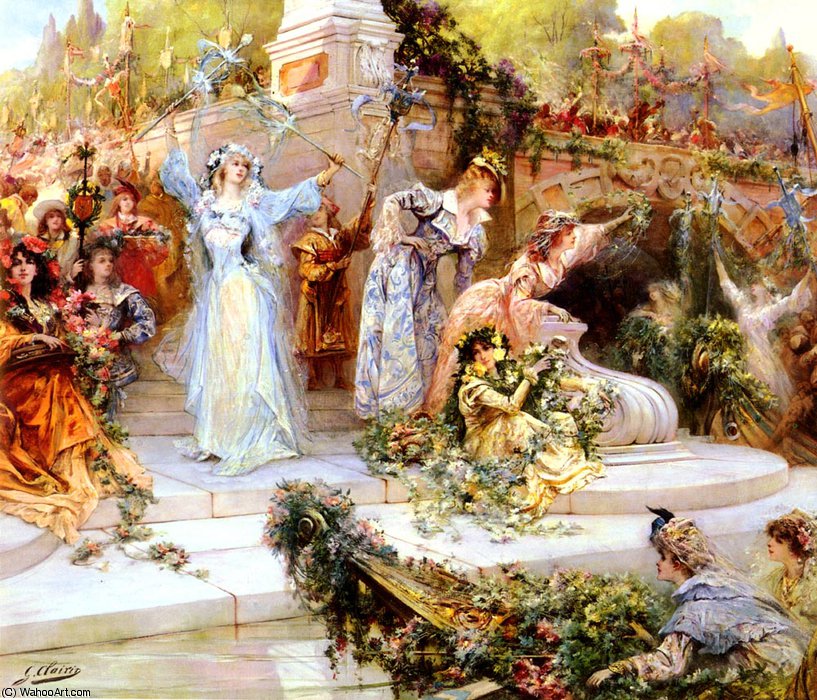 La Fete Fleurie — Georges Jules Victor Clairin