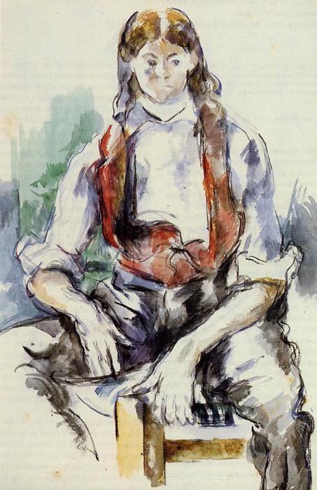 Boy In A Red Vest 2 — Paul Cézanne