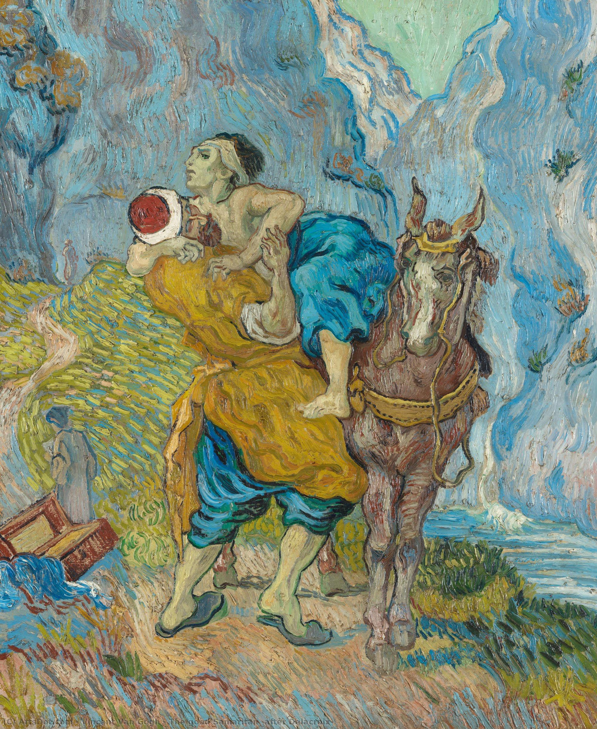 The Good Samaritan (after Delacroix) — Vincent Willem Van Gogh