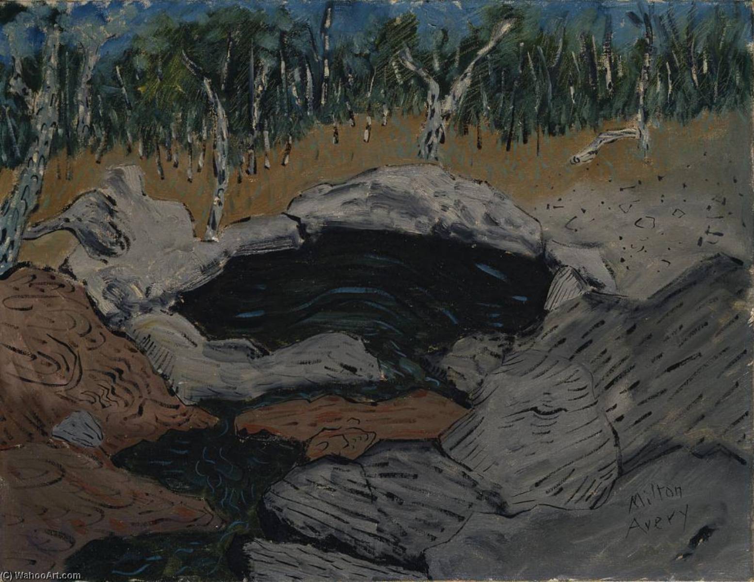 Rocky Pool — Milton Avery