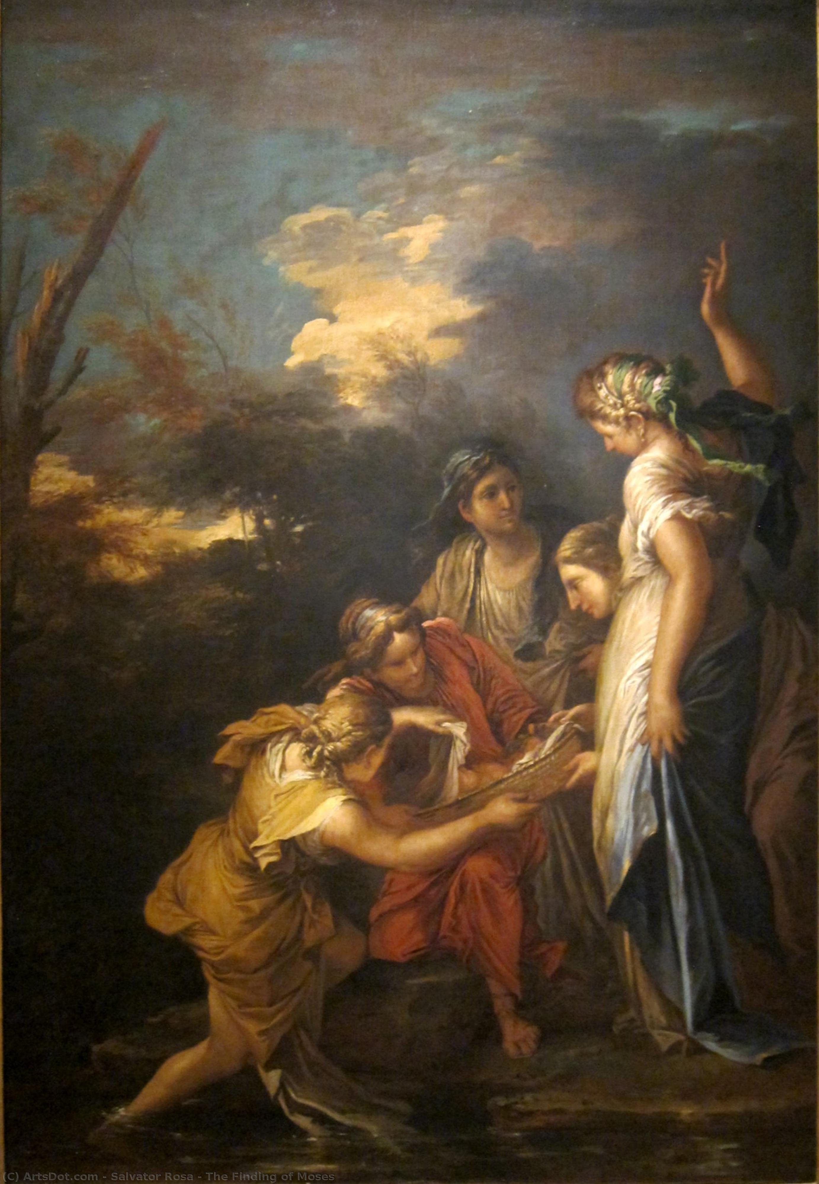 The Finding Of Moses — Salvator Rosa