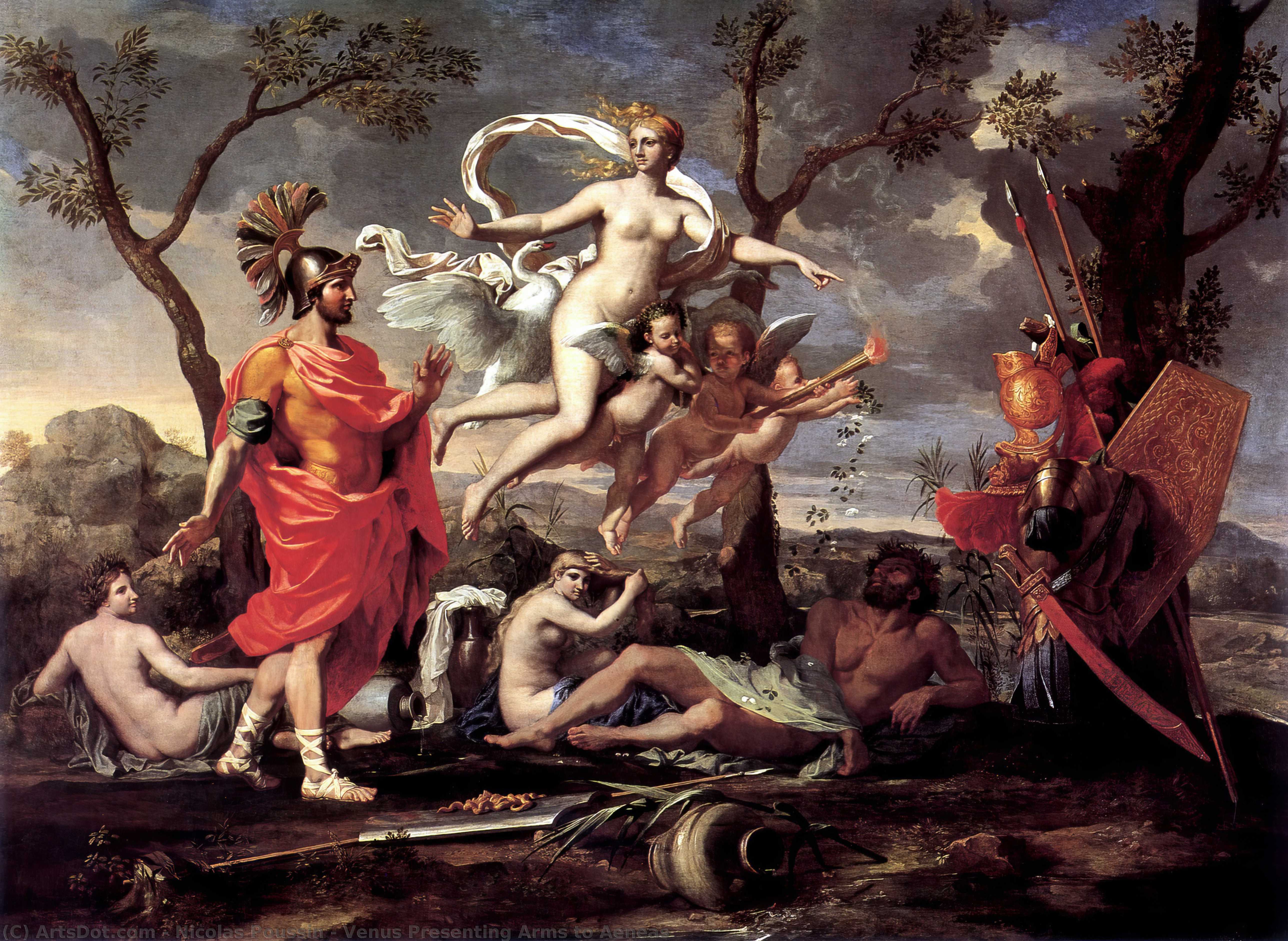 Venus Presenting Arms To Aeneas — Nicolas Poussin