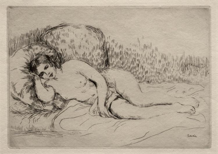 Femme Nue Couchée — Pierre-auguste Renoir