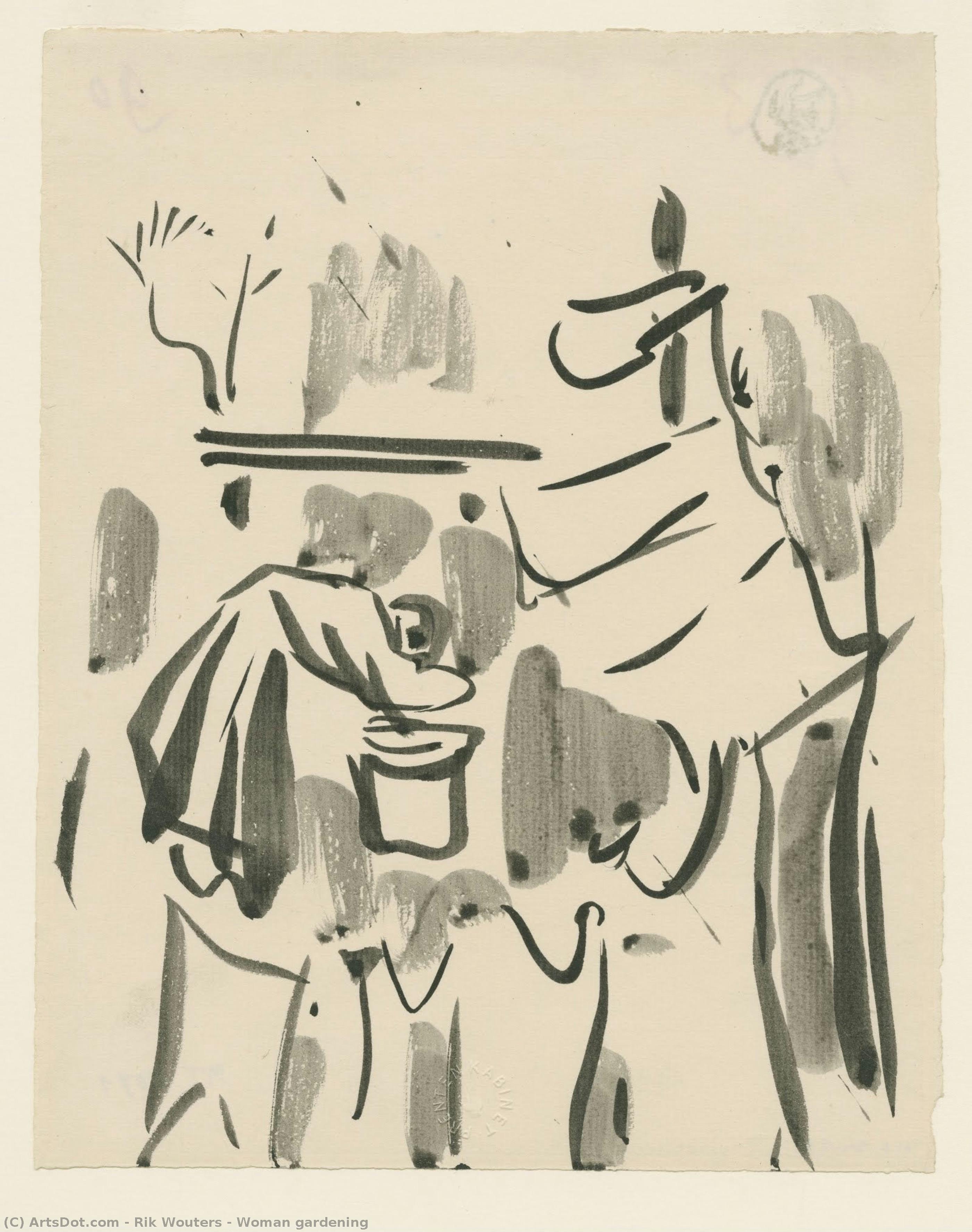 Woman Gardening — Rik Wouters