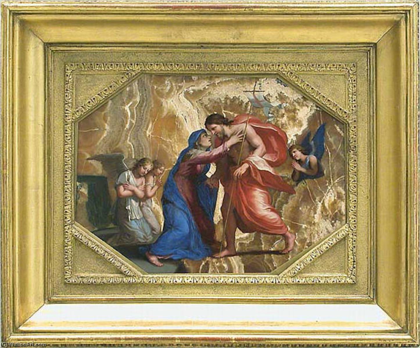 Jésus Christ Reçoit La Vierge Dans Le Ciel — Jacques De Stella
