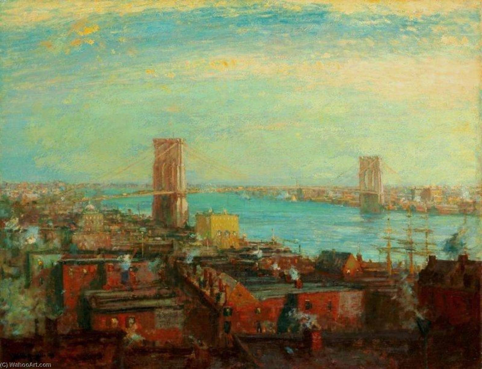 Brooklyn Bridge — Henry Ward Ranger