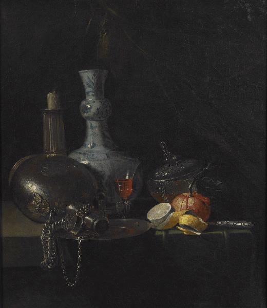 Nature Morte À La Gourde D'argent — Willem Kalf