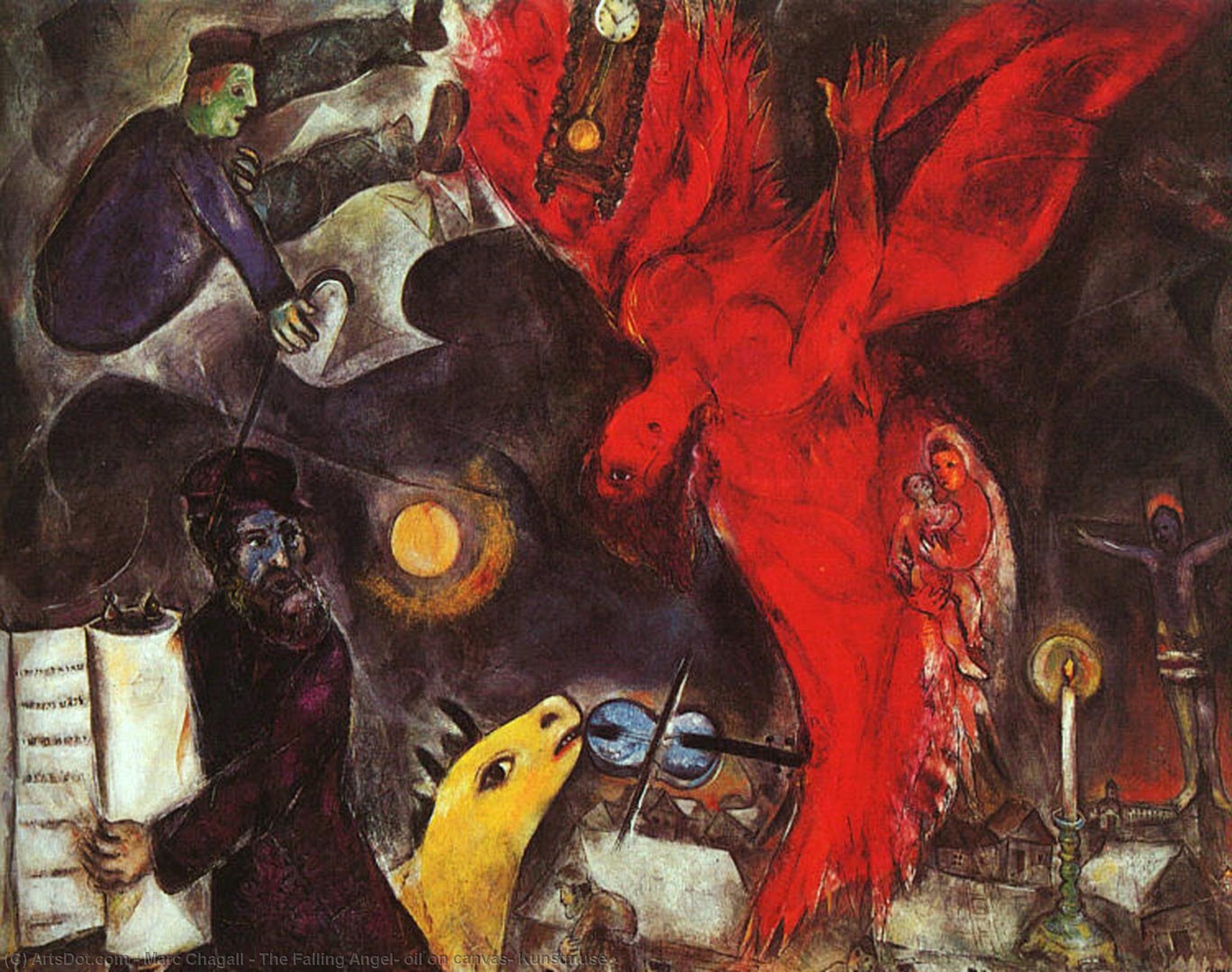 The Falling Angel, Oil On Canvas, Kunstmuse — Marc Chagall