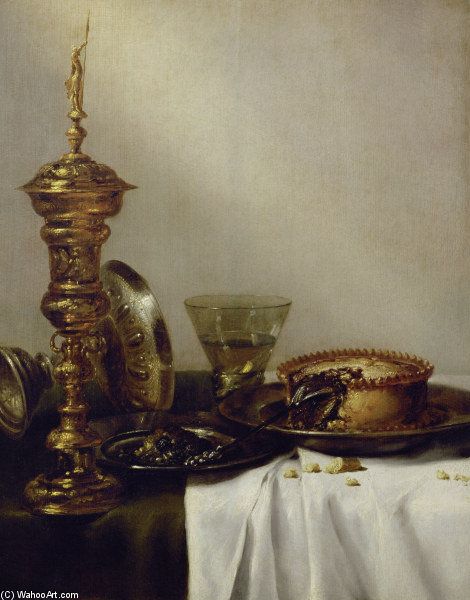 Breakfast Still-life With Chalice — Willem Claesz Heda