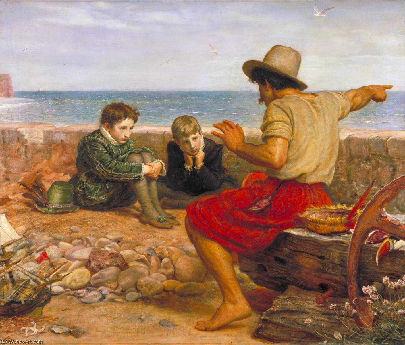 The Boyhood Of Raleigh — Sir John Everett Millais