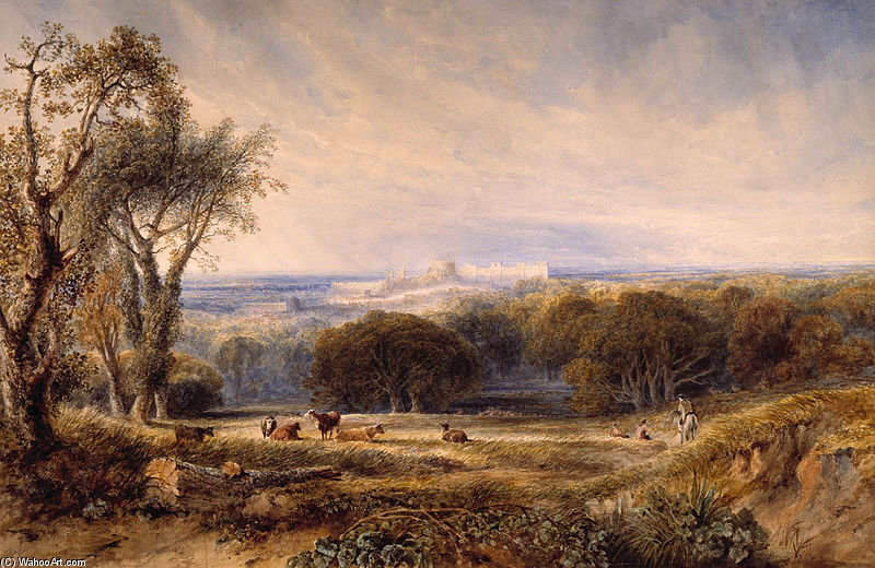Windsor Castle From The Park — Anthony Vandyke Copley Fielding
