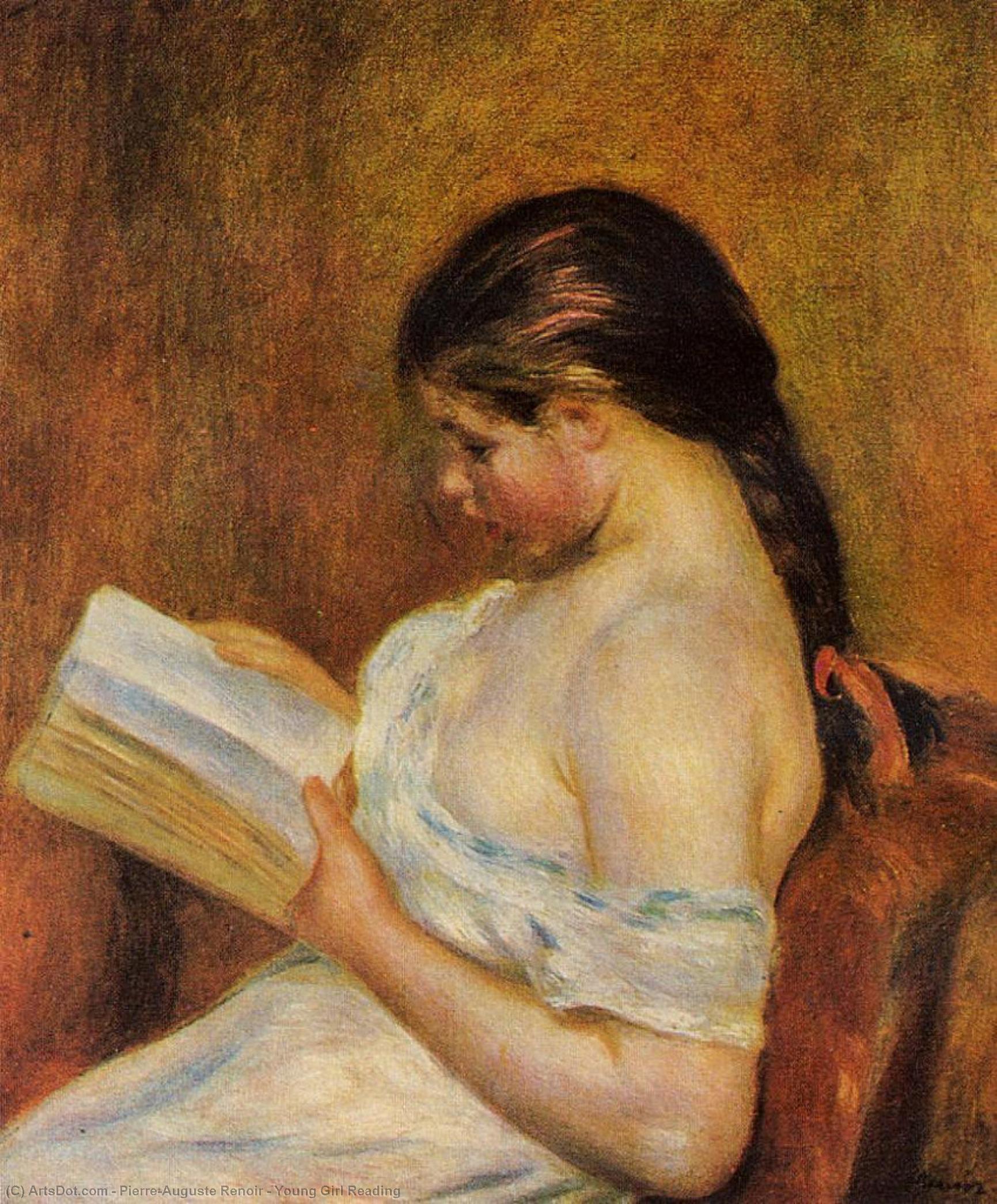 Young Girl Reading — Pierre-auguste Renoir