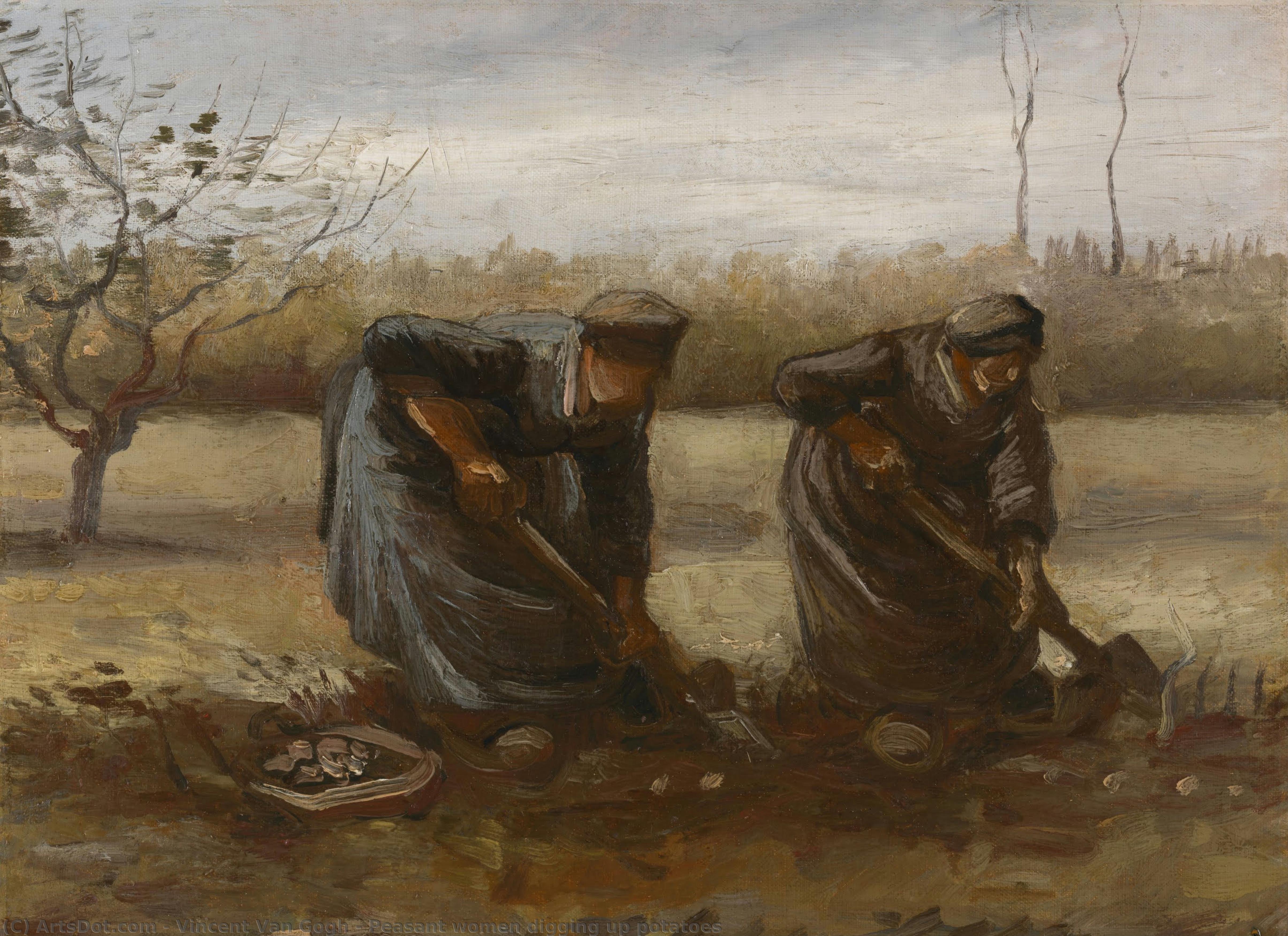 Peasant Women Digging Up Potatoes — Vincent Willem Van Gogh