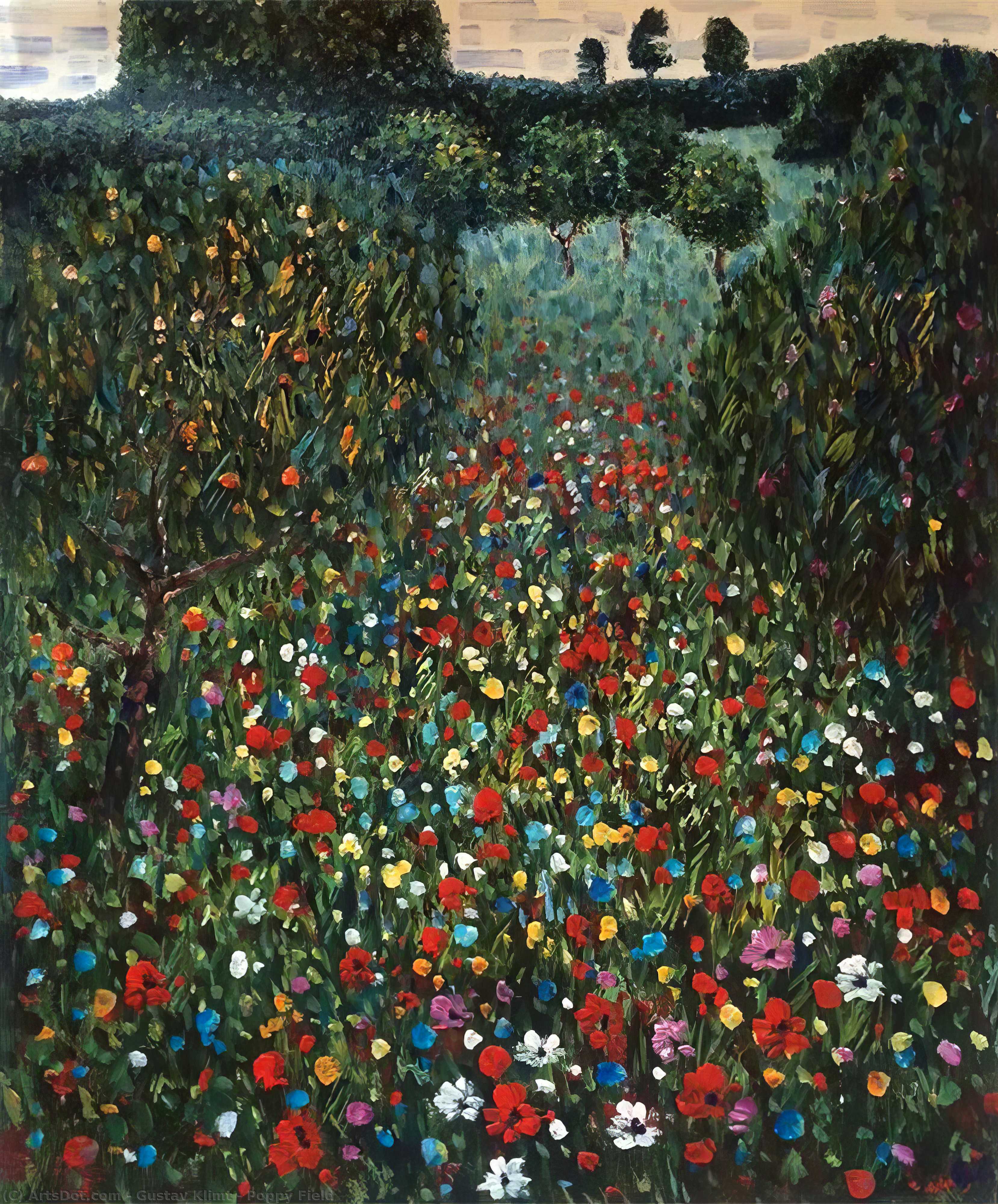 Poppy Field — Gustav Klimt