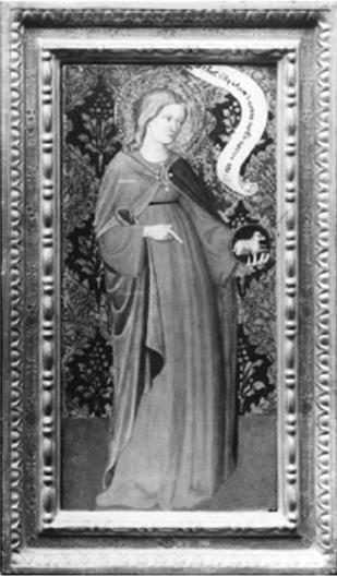 St. Agnes (wing Of A Diptych) — Gentile Da Fabriano