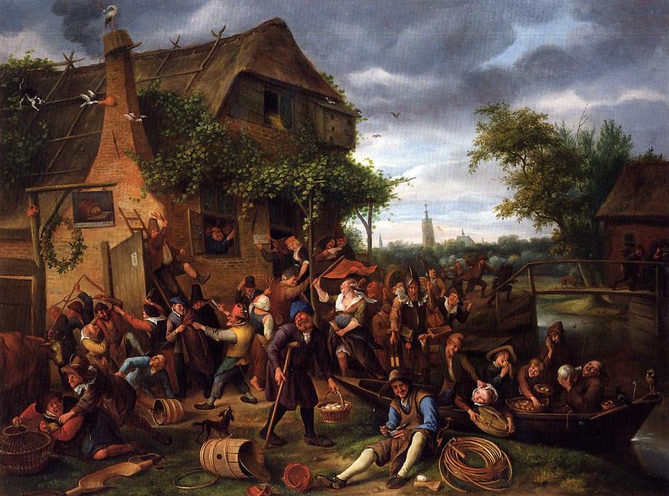 A Village Revel — Jan Havickszoon Steen