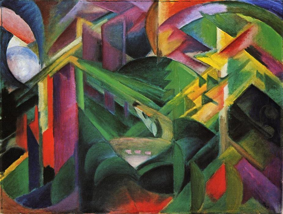 Deer In A Monastery Garden — Franz Marc