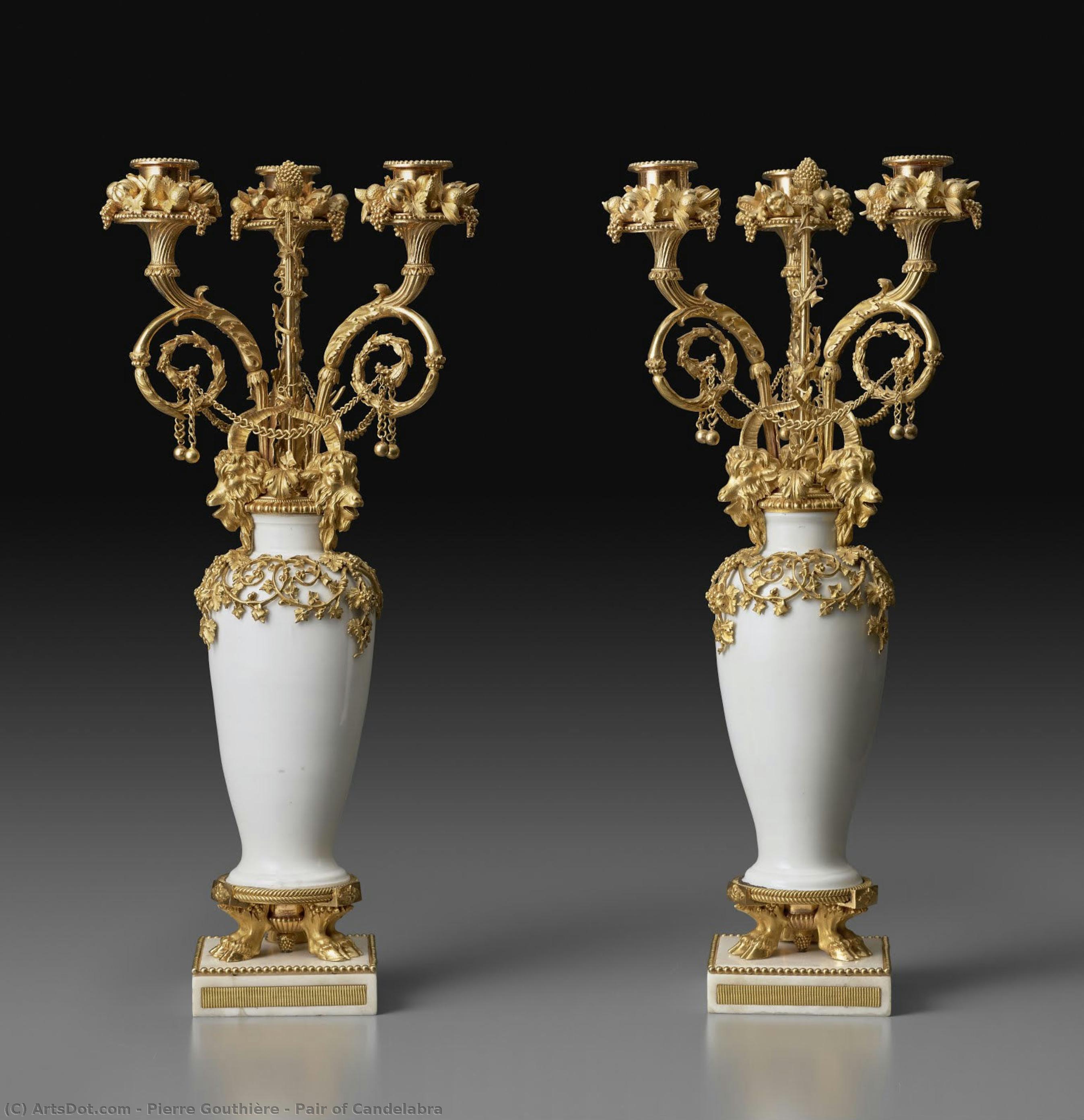 Pair Of Candelabra — Pierre Gouthière