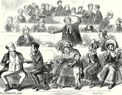 An Admonitory Gesture From Perker Restrained Him, — Hablot Knight Browne