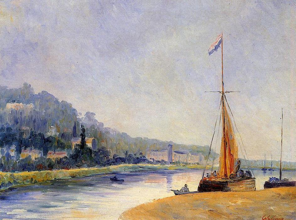 Banks Of The River — Albert-charles Lebourg