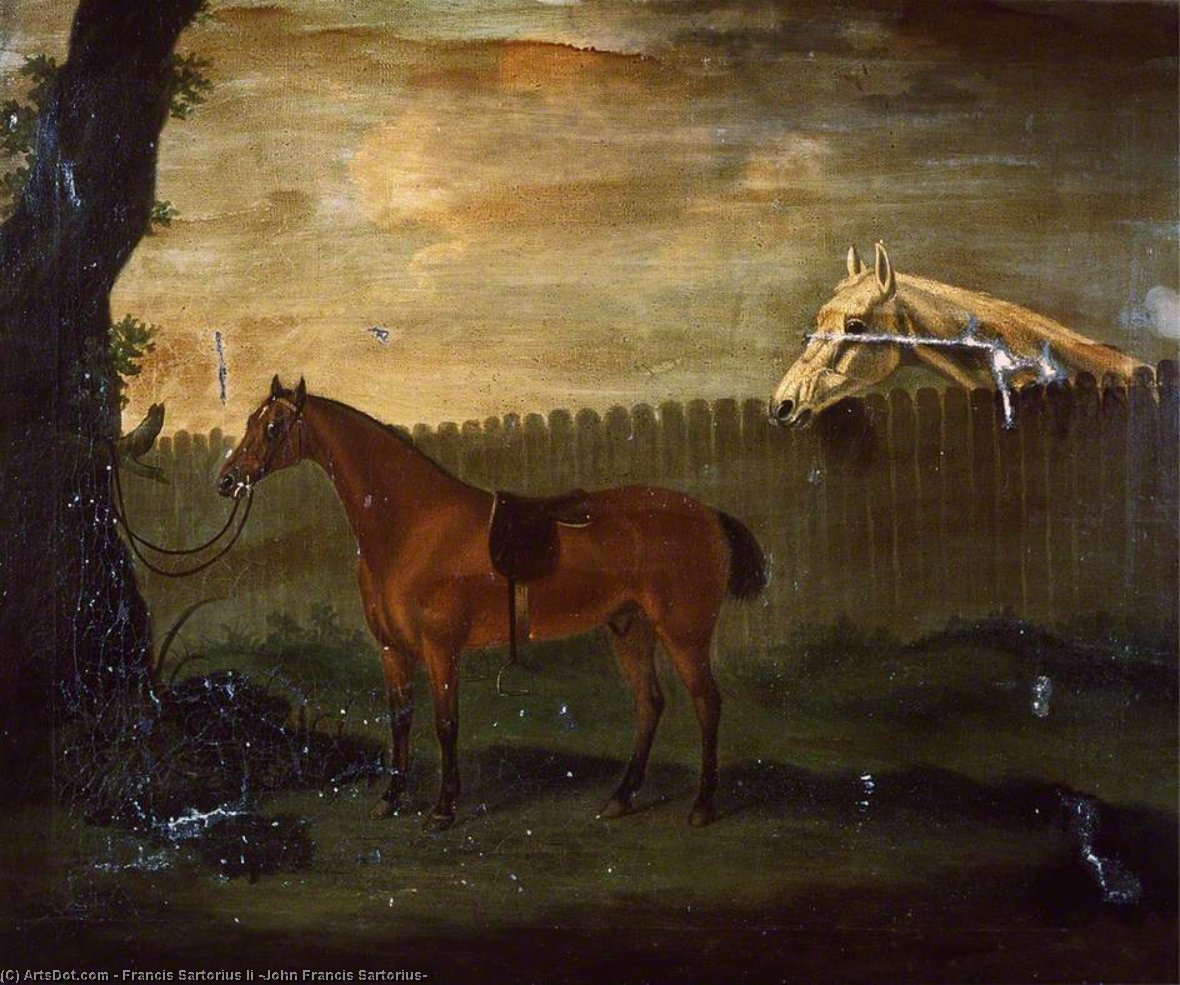 Portrait Of A Hunter Tied To A Tree — Francis Sartorius Ii (john Francis Sartorius)