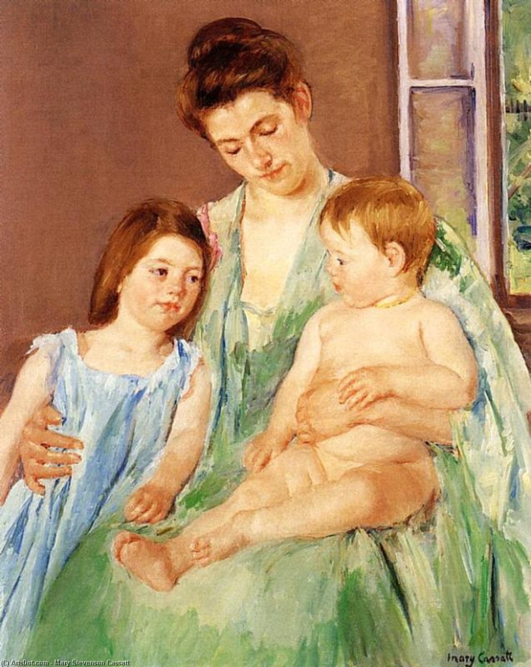 Young Mother And Two Children — Mary Stevenson Cassatt