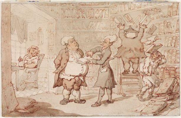Doctor Syntax And The Bookseller — Thomas Rowlandson