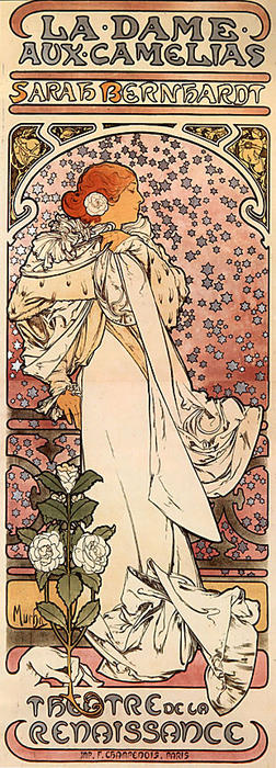 La Dame Aux Camelias — Alphonse Mucha