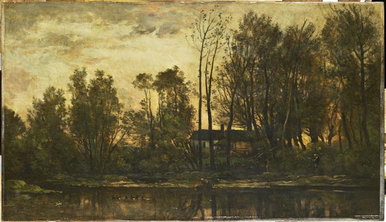 Soleil Couchant. Bas Meudon — Charles-françois Daubigny