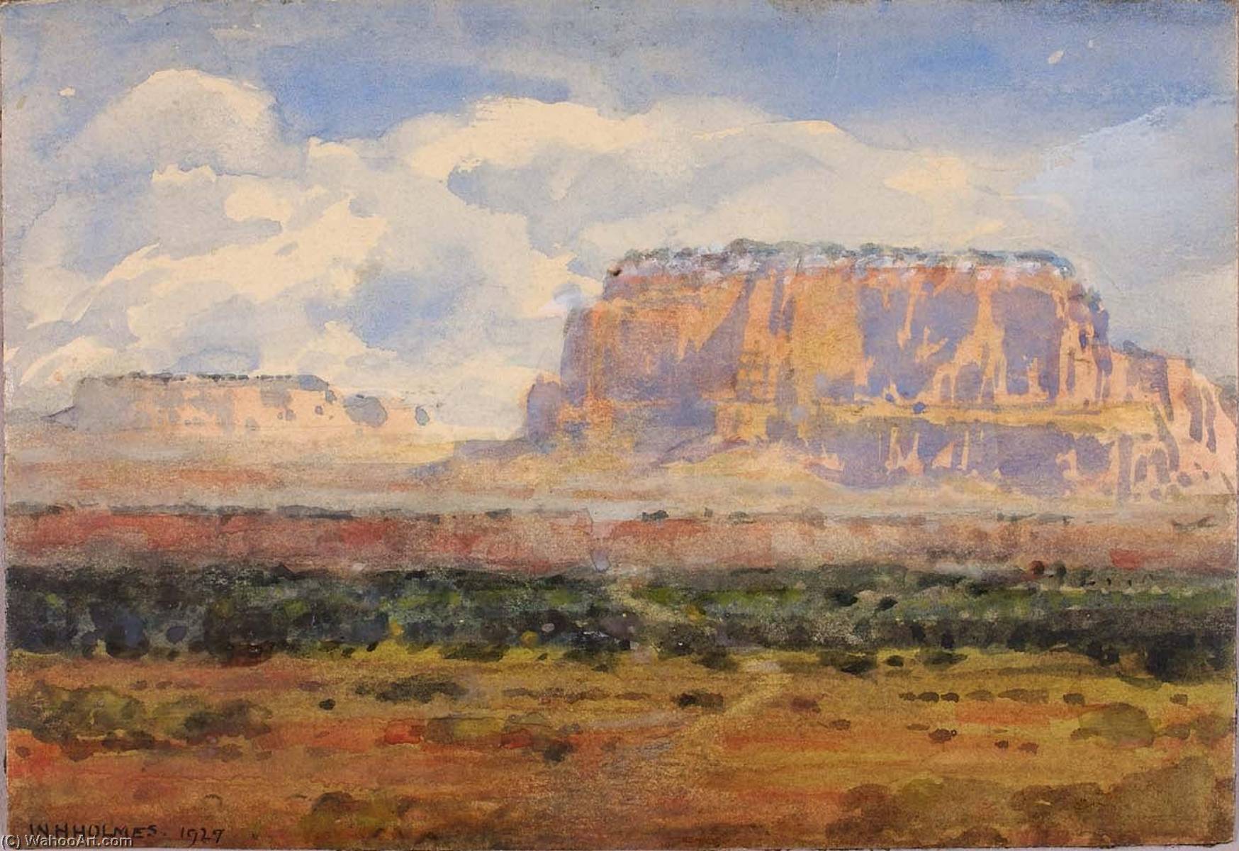 The Enchanted Mesa — William Henry Holmes