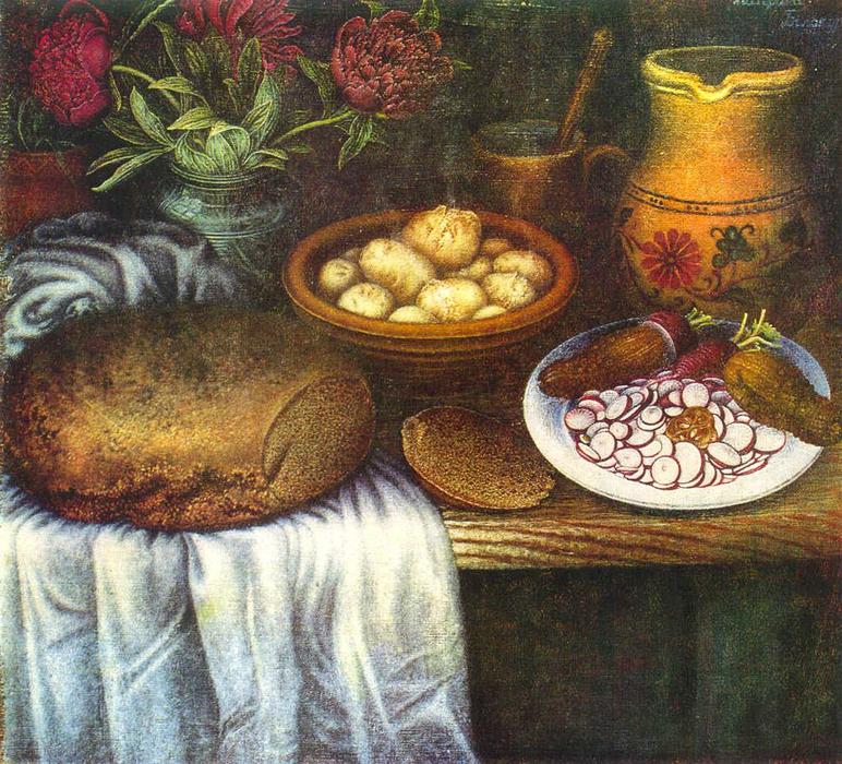 Still Life ''breakfast'' — Kateryna Vasylivna Bilokur