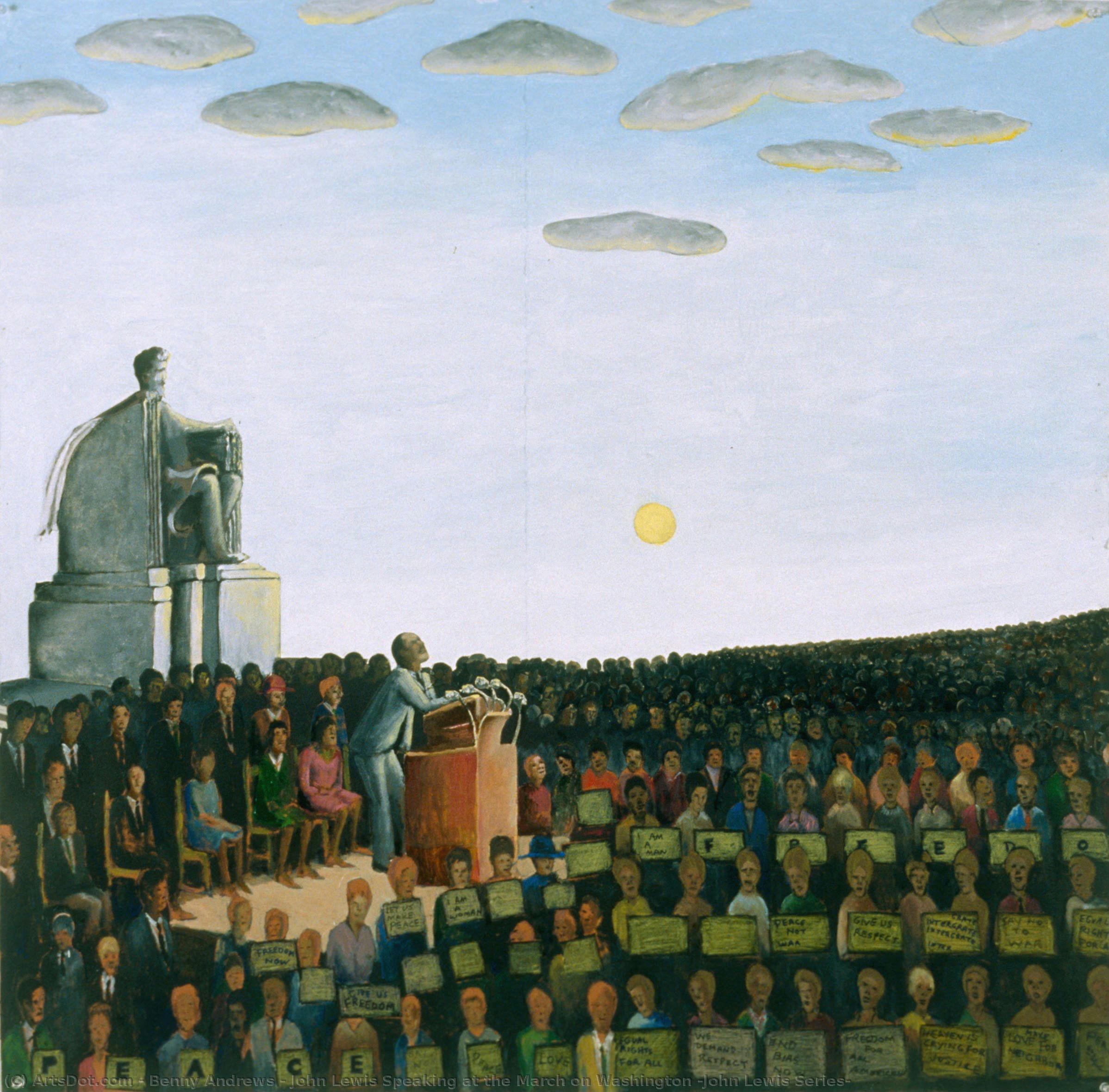 John Lewis Speaking At The March On Washington (john Lewis Series) — Benny Andrews