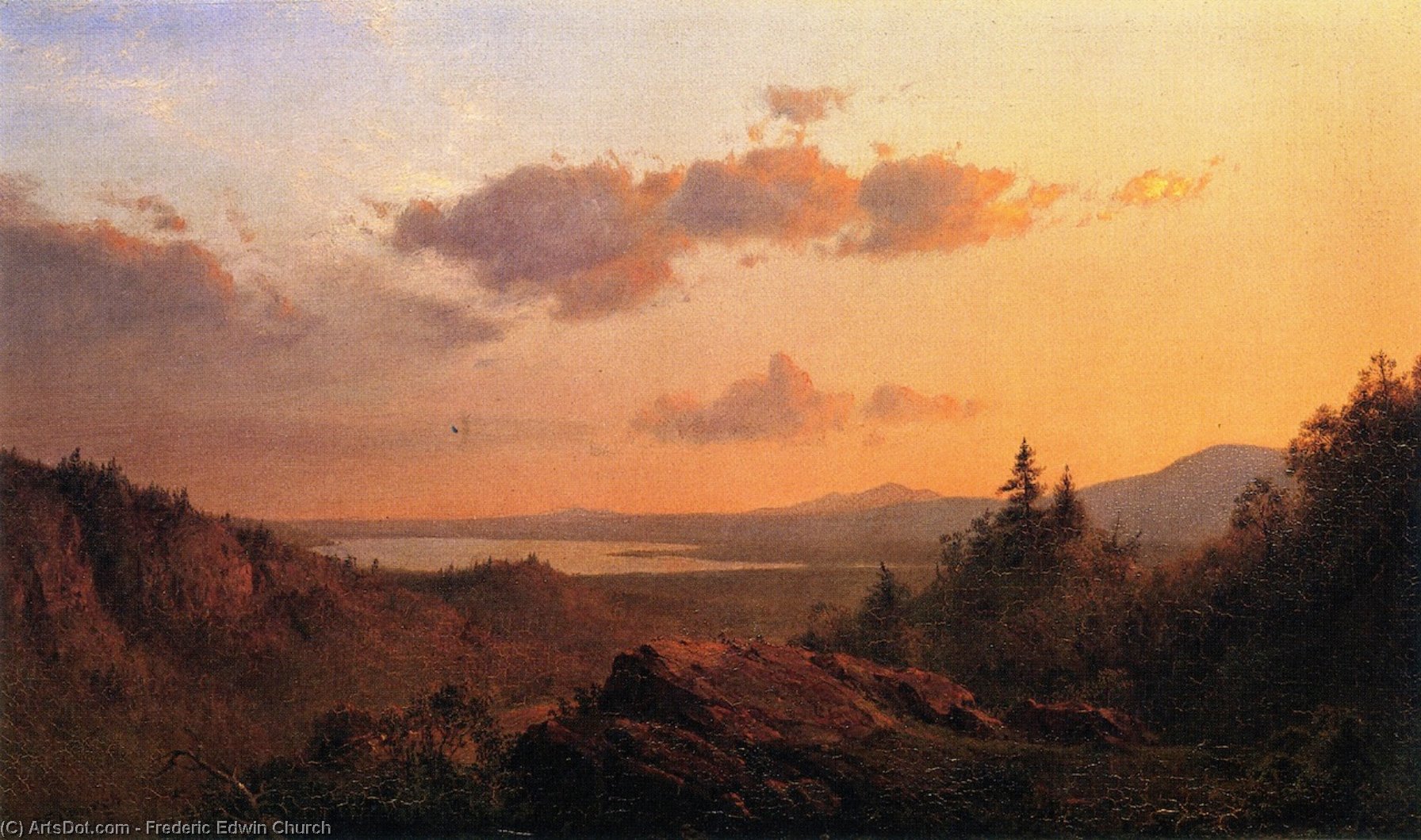 View Of The Hudson River From Olana — Frederic Edwin Church