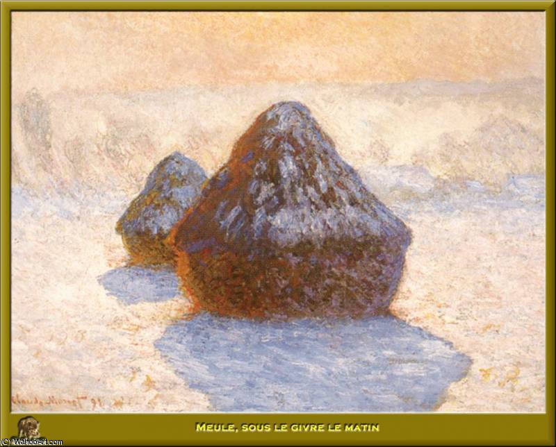 Meule Sous Le Givre Le Matin — Claude Monet