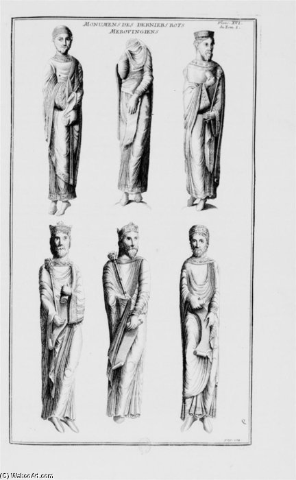 Statues Du Portail Gauche De L'abbatiale De Saint-denis — Bernard De Montfaucon