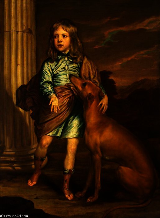 A Noble Child With A Greyhound — Sir Anthony Van Dyck