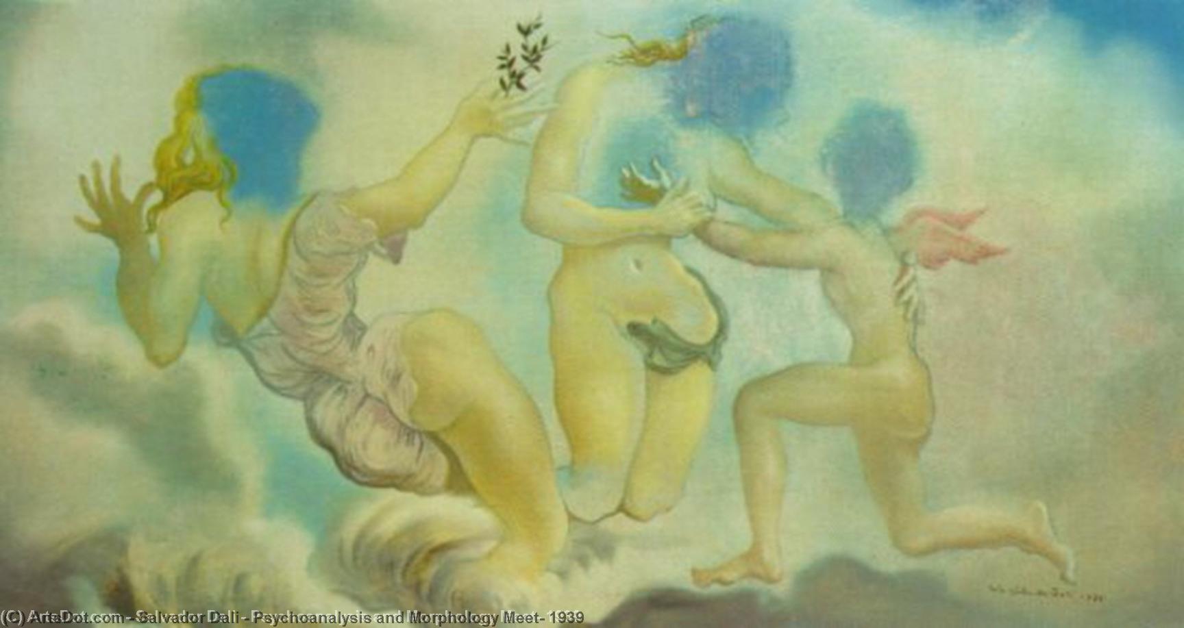 Psychoanalysis And Morphology Meet, 1939 — Salvador Dalí
