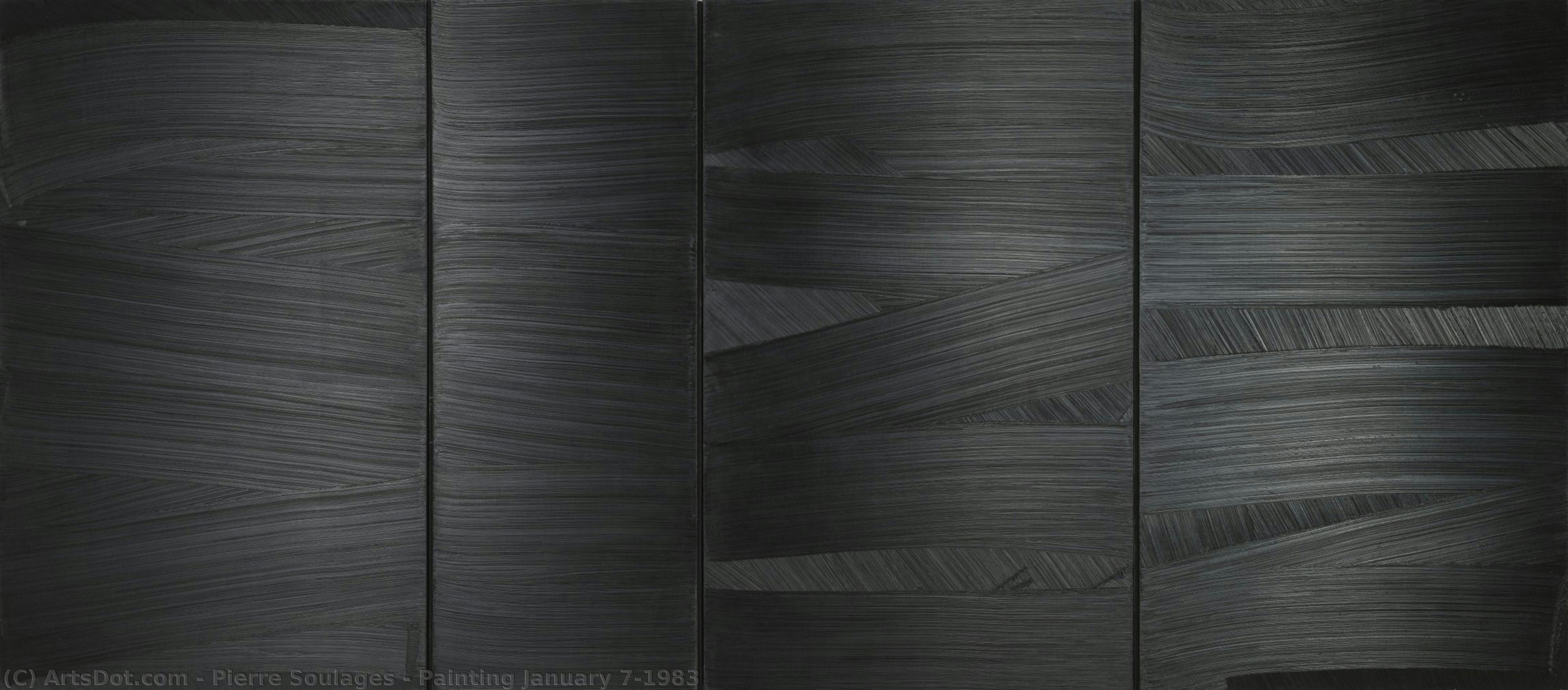 Painting January 7,1983 — Pierre Soulages