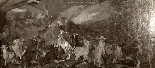 Wild He Goat Dance, (painting) — Arthur B. Davies