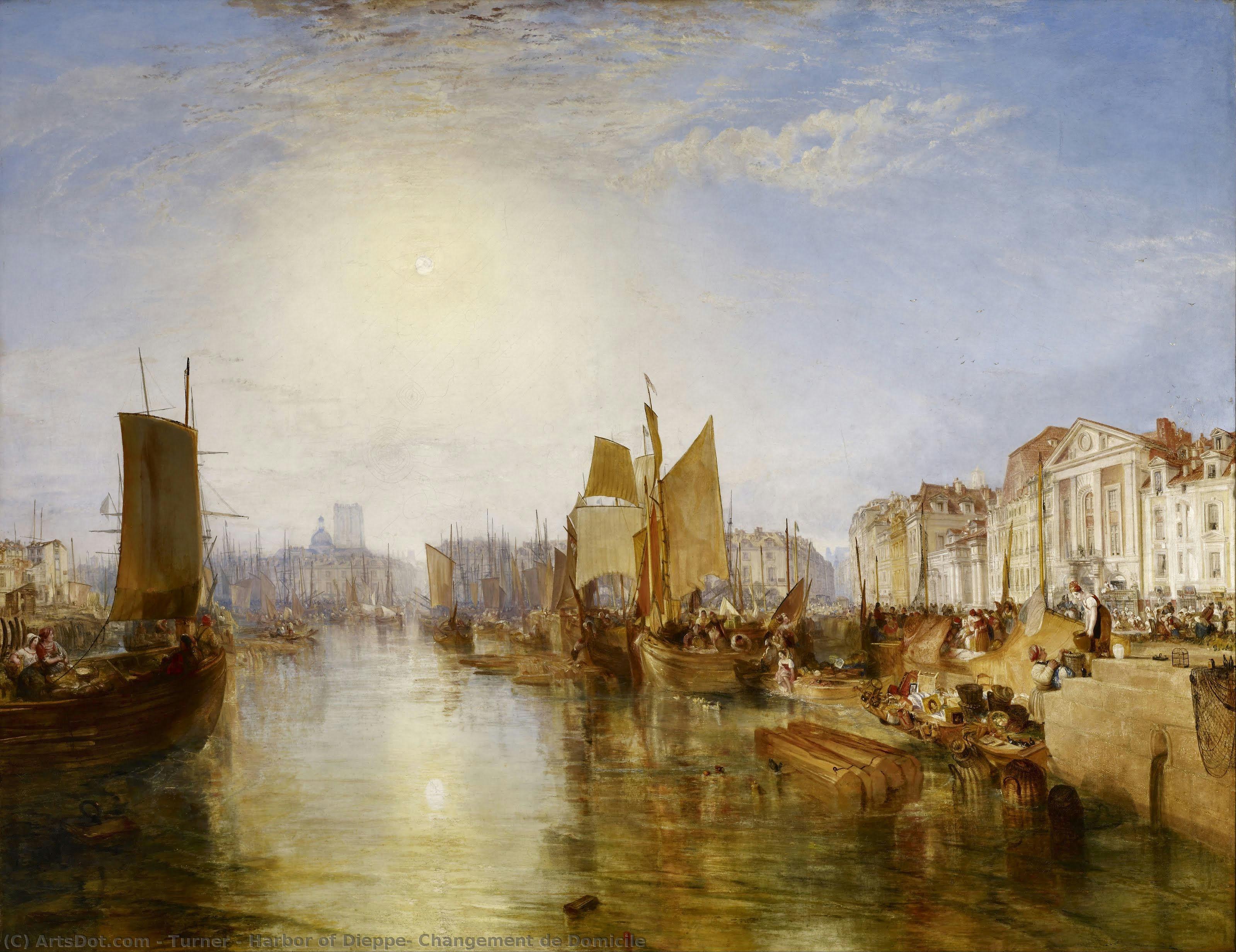 Harbor Of Dieppe: Changement De Domicile — J.m.w. Turner