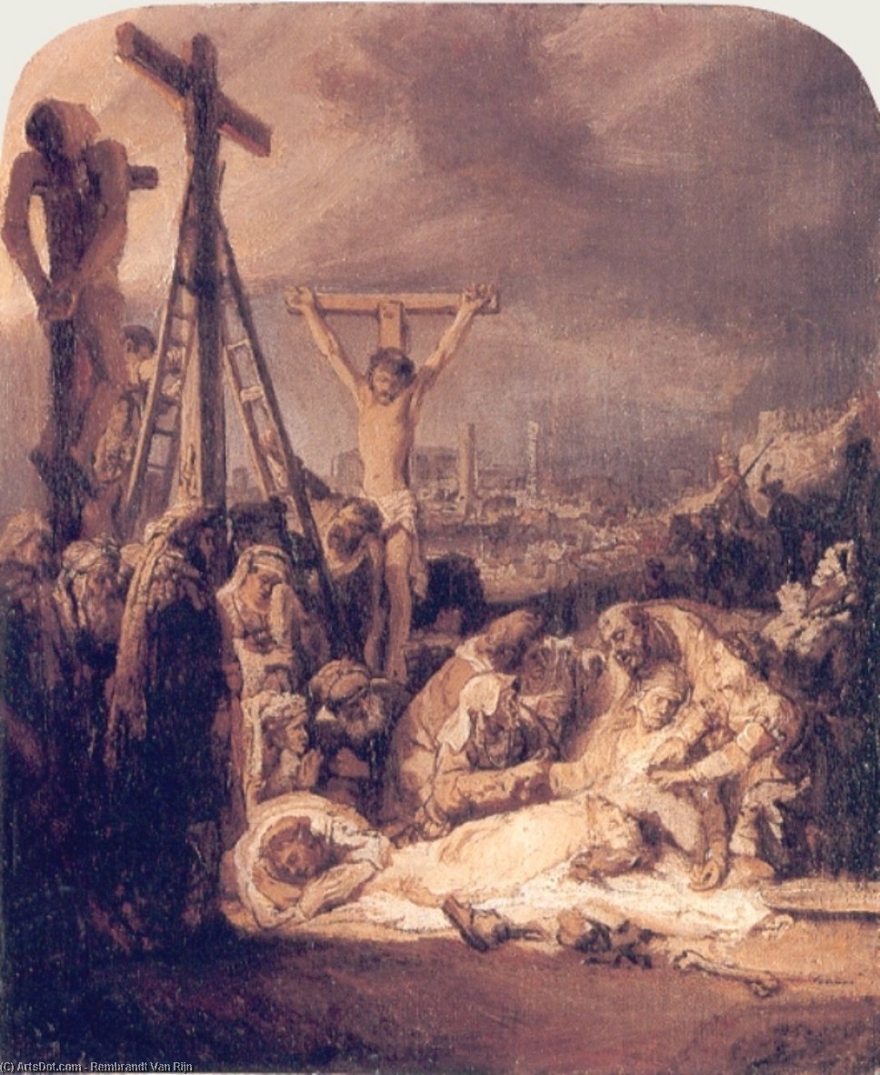 The Lamentation Over The Dead Christ — Rembrandt Van Rijn