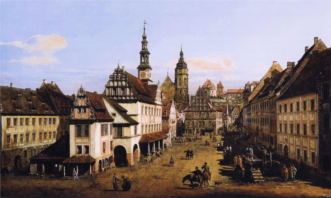 Der Markt Zu Pirna — Bernardo Bellotto