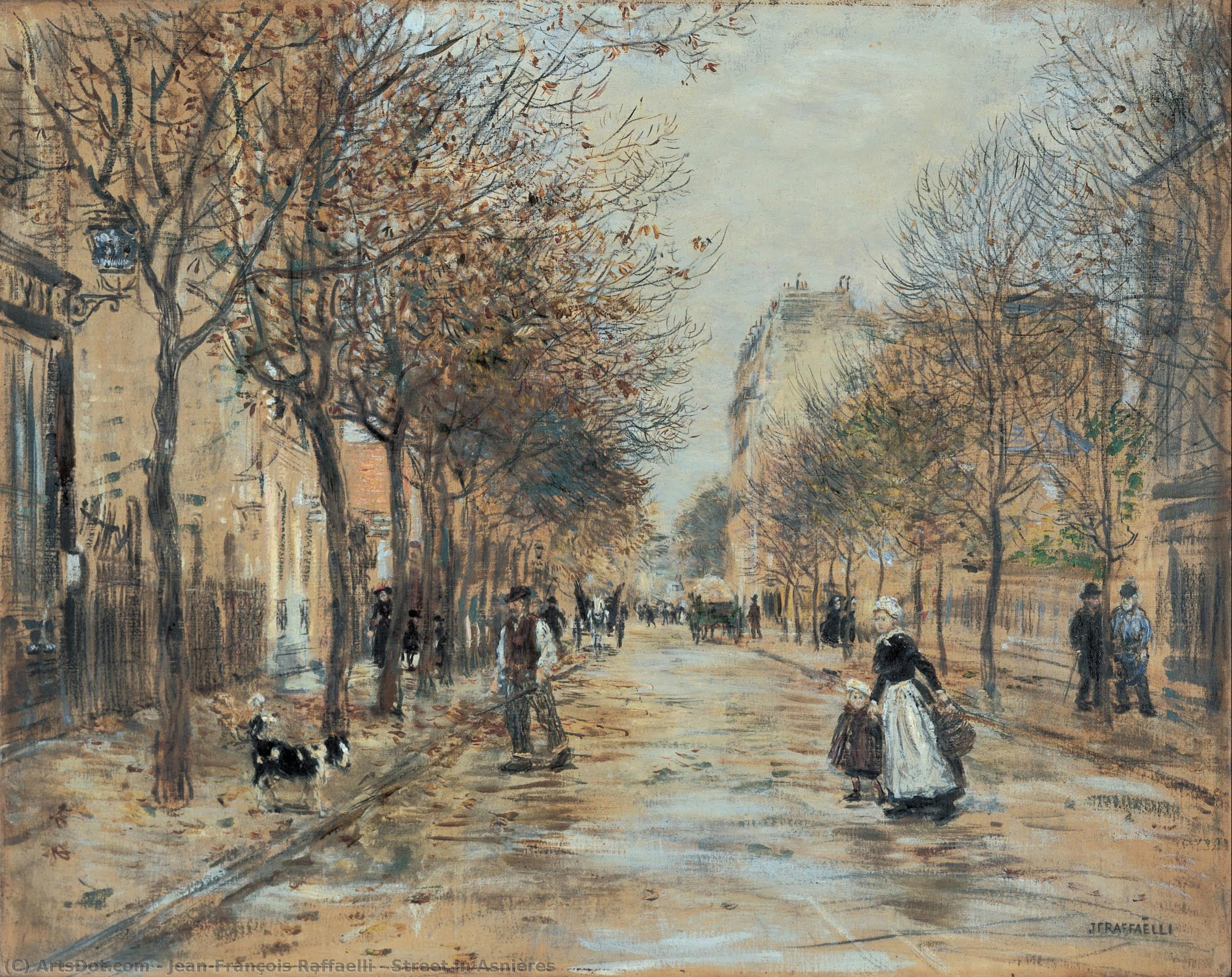Street In Asnières — Jean-françois Raffaelli