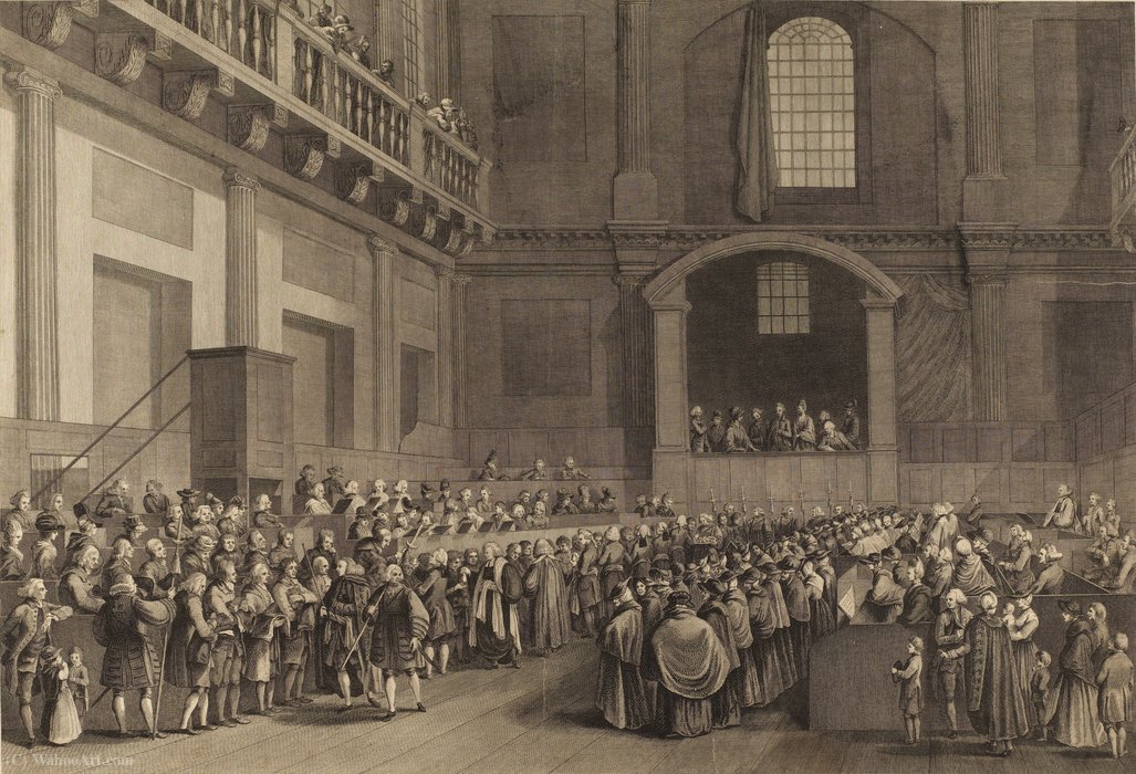King George Iii Dispensing Maundy Money — Samuel Hieronymous Grimm