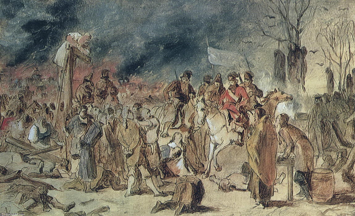 Court Pugacheva — Vasily Grigoryevich Perov