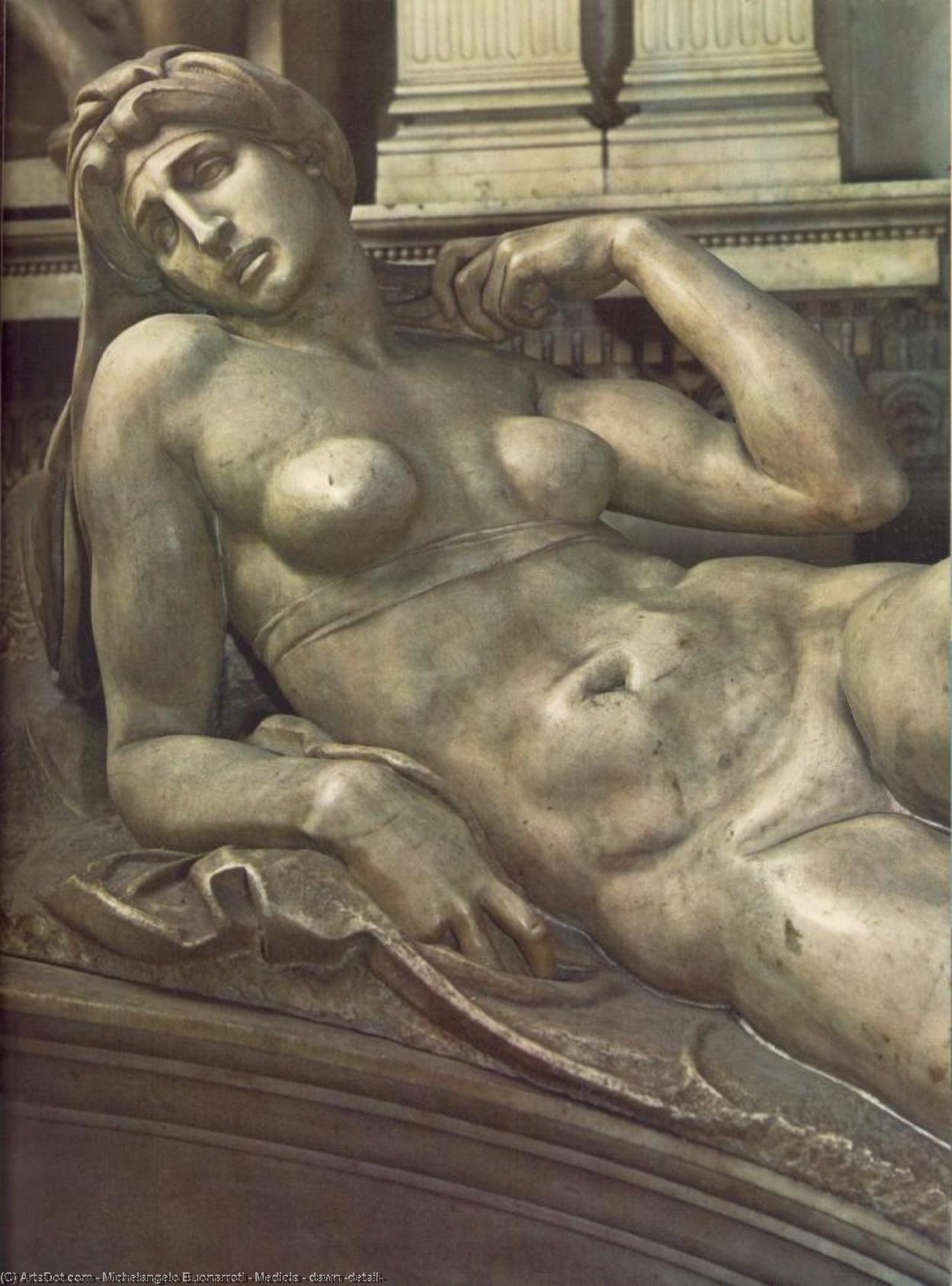 Medicis - Dawn (detail) — Michelangelo Buonarroti
