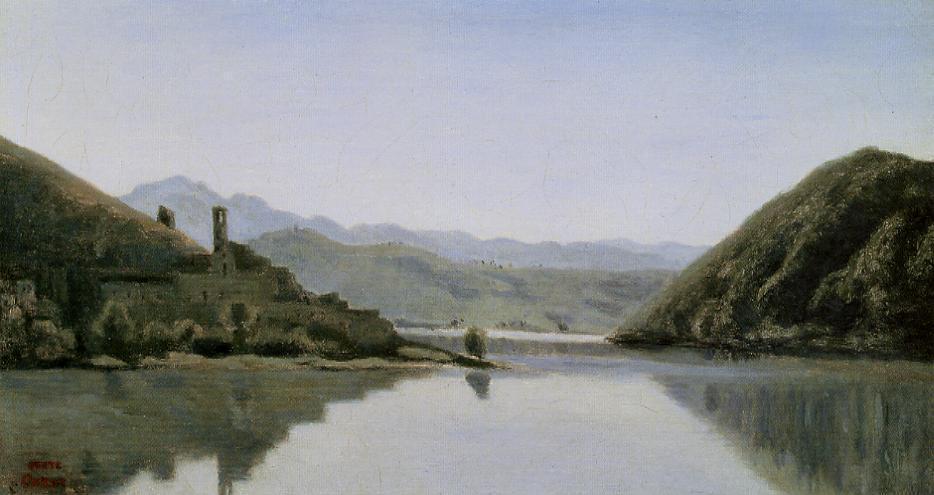 Lake Piediluco — Jean-baptiste-camille Corot