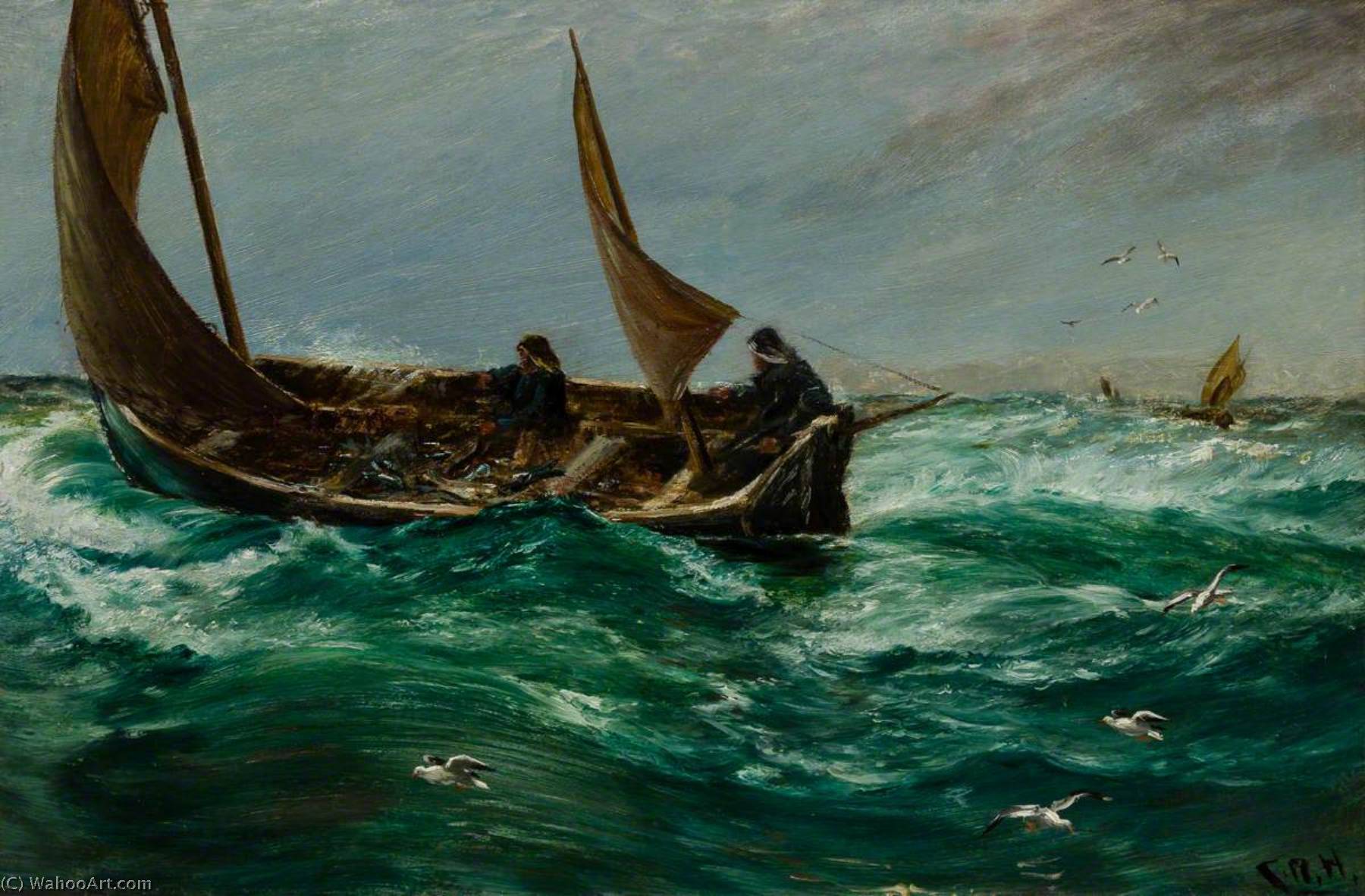 Fisherman On The Way Home — Charles Napier Hemy