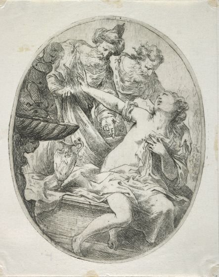 Susannah And The Elders — Bartolomeo Biscaino