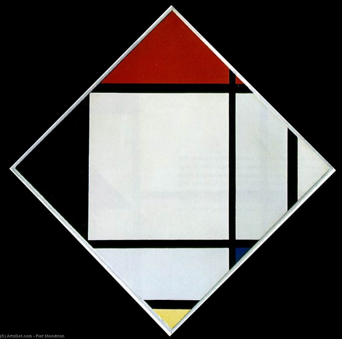 Lozenge Composition With Red, Black,blue And Yellow — Piet Mondrian